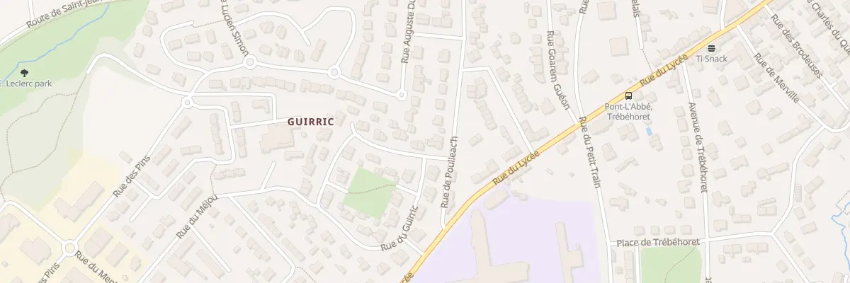Plan du 67 Rue du Guiric à Pont-l’Abbé
