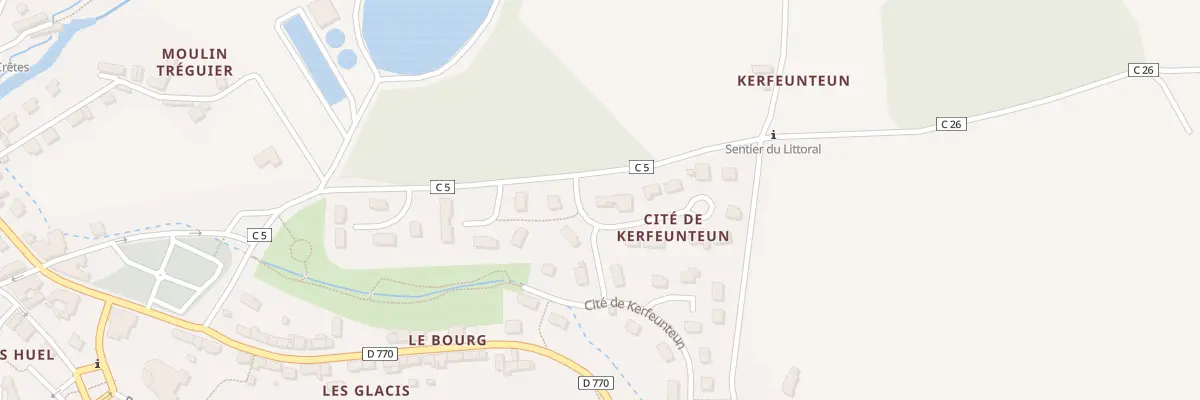 Plan du 12 Cité de Kerfeunteun à Hôpital-Camfrout