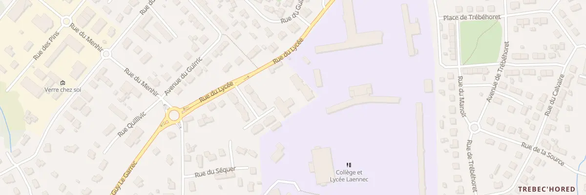 Plan du 67 Rue du Lycée à Pont-l’Abbé