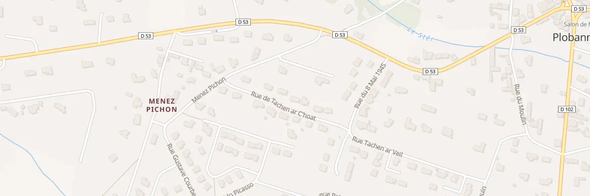Plan du 8 Rue de Tachen Ar C Hoat à Plobannalec-Lesconil