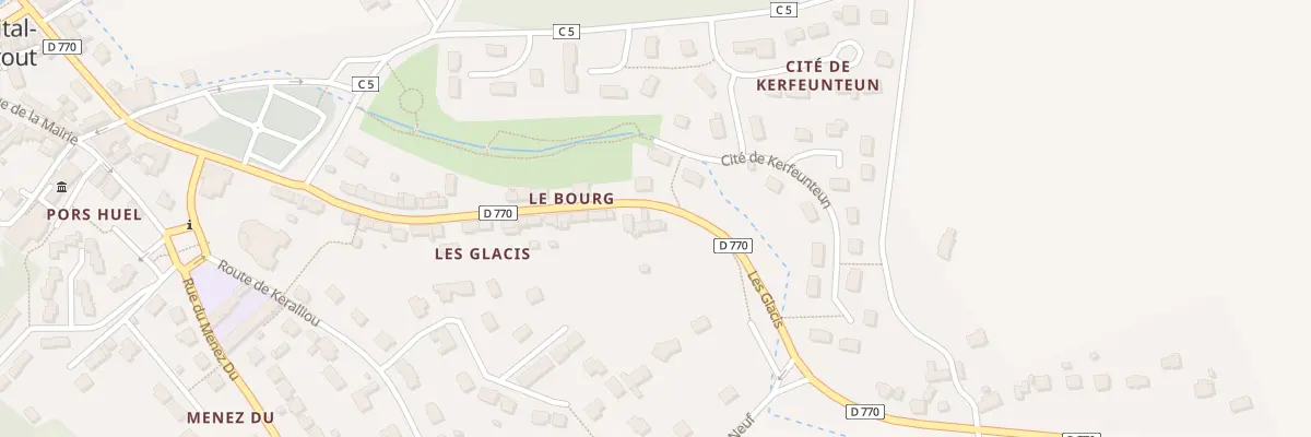 Plan du 32 Les Glacis à Hôpital-Camfrout