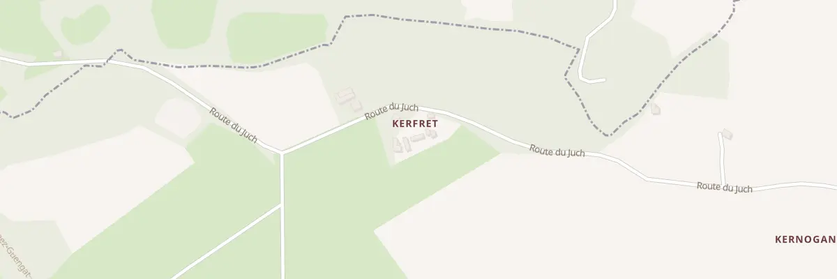 Plan du 3 Che de Kerfretay à Guengat