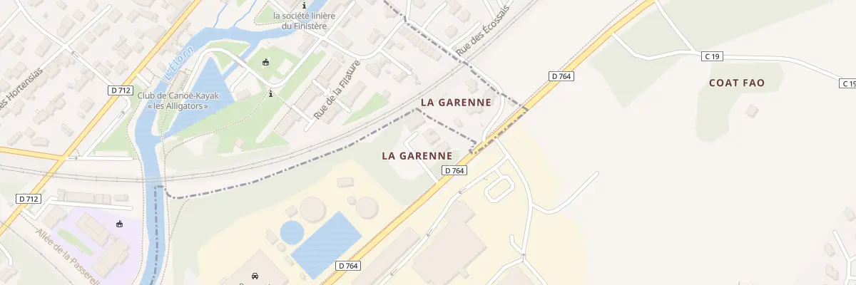 Plan du 3 La Garenne à Pencran
