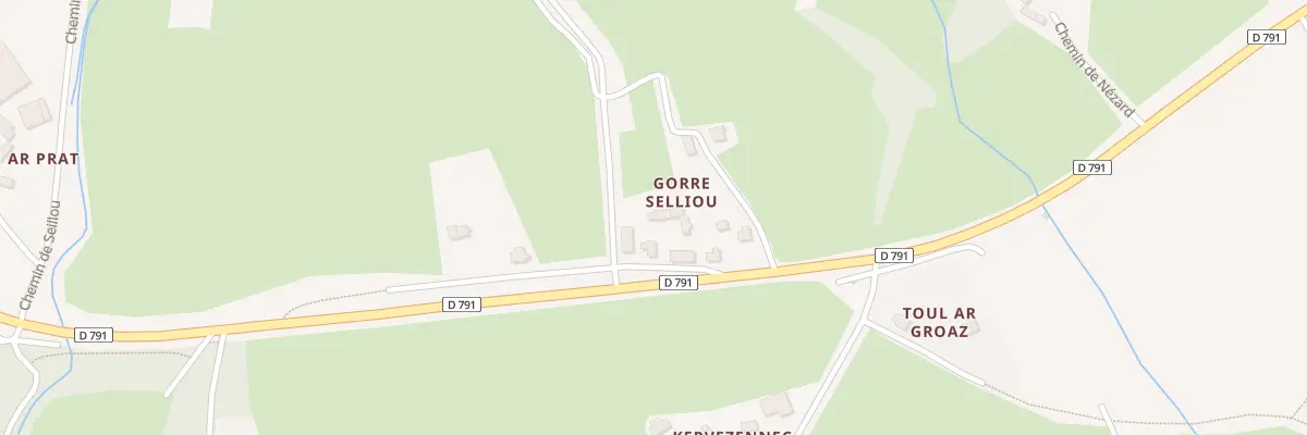 Plan du 87 Gorre Selliou à Rosnoën