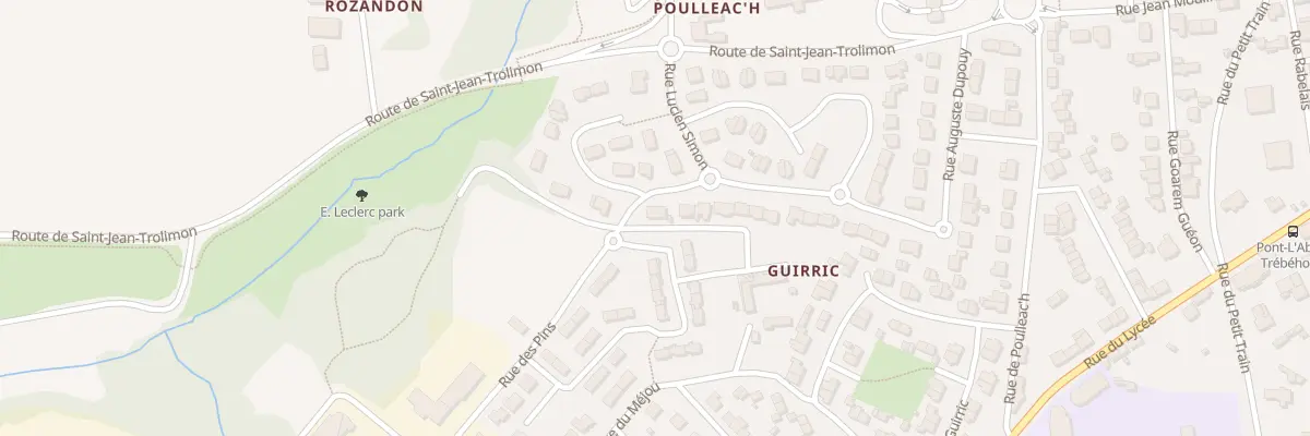 Plan du 43 Rue Auguste Dupouy à Pont-l’Abbé