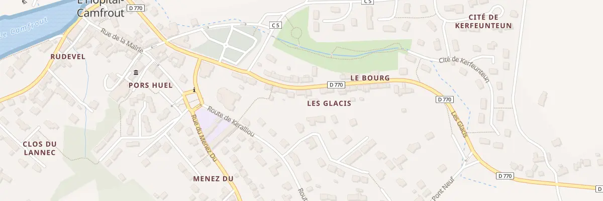 Plan du 12 Les Glacis à Hôpital-Camfrout