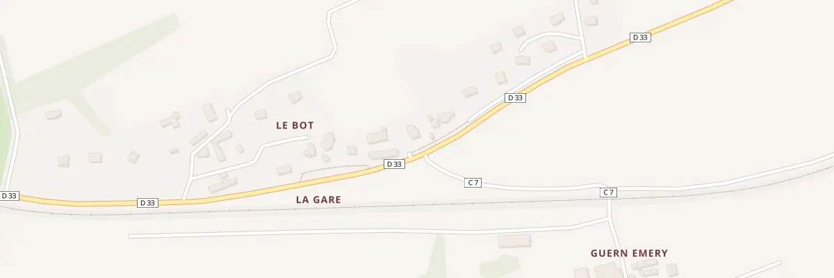 Plan du 5 Le Bot à Irvillac