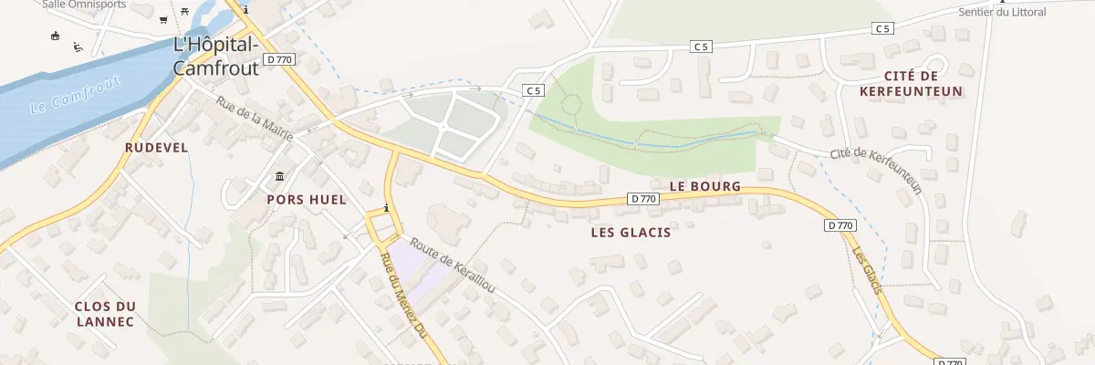 Plan du 9 Les Glacis à Hôpital-Camfrout