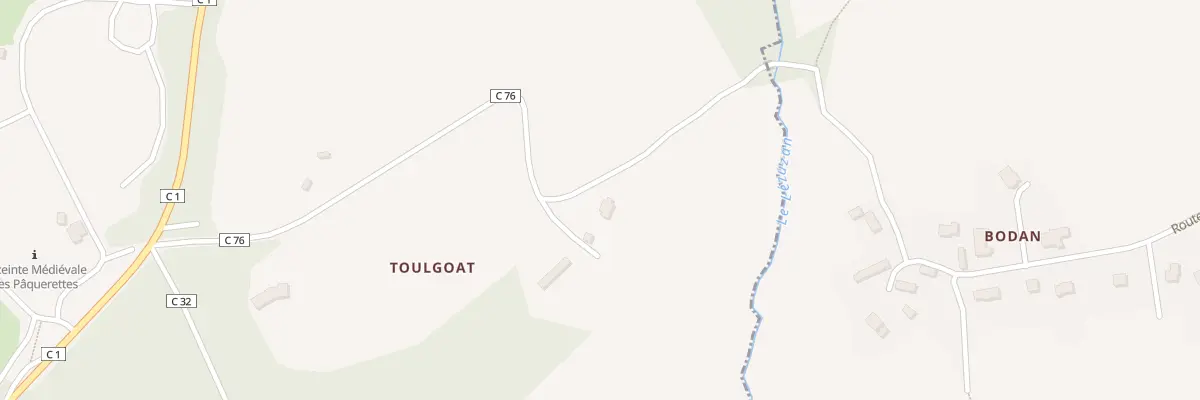 Plan du 4 Toulgoat à Dirinon