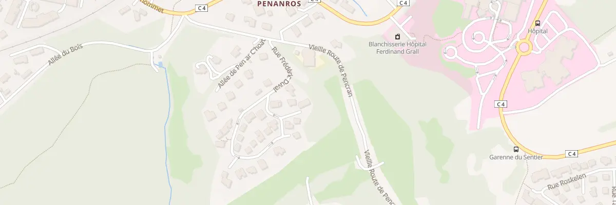 Plan du 44 Rue Frédéric Duval à Landerneau