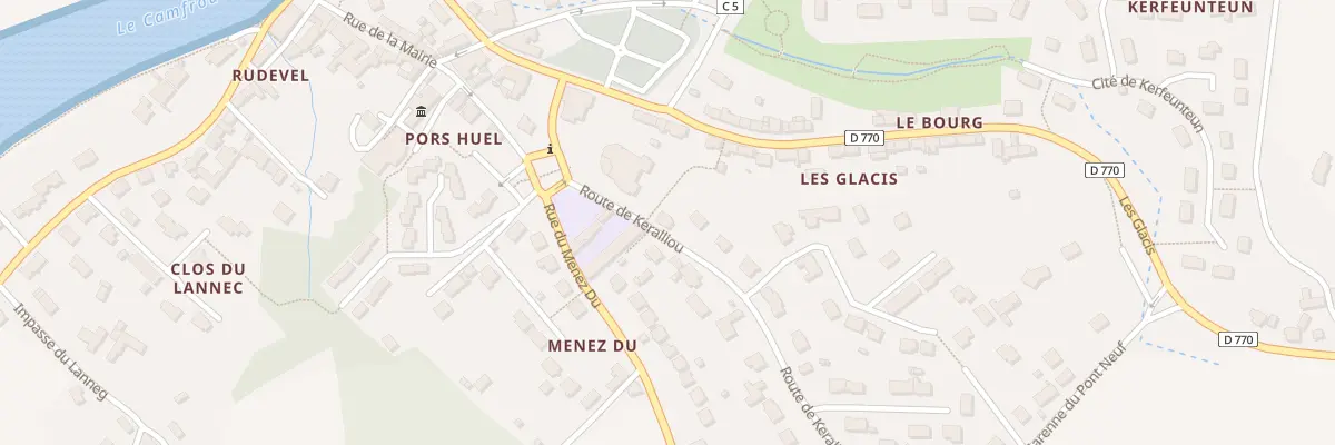 Plan du 2 Rte de Kéralliou à Hôpital-Camfrout