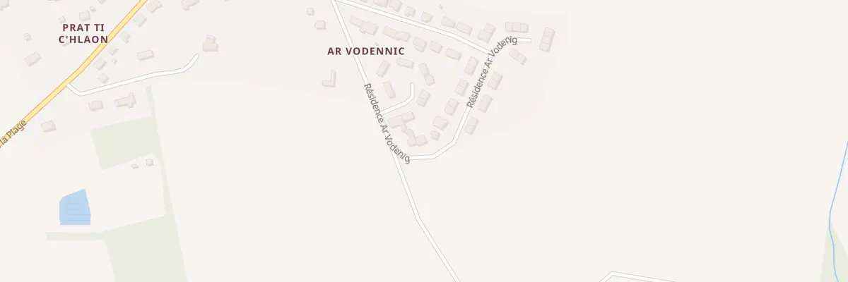 Plan du 32 Res Ar Vodenig à Plomodiern
