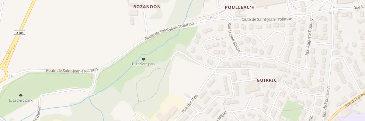 Plan du 7 Rue Frehel à Pont-l’Abbé