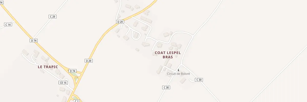 Plan du 6B Coat Lespel Bras à Plouédern