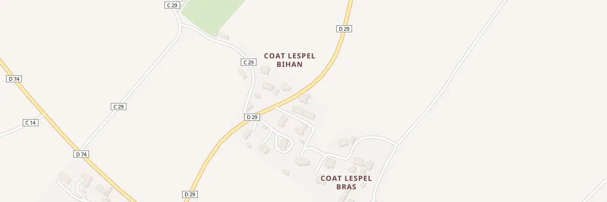 Plan du 4 Coat Lespel Bihan à Plouédern