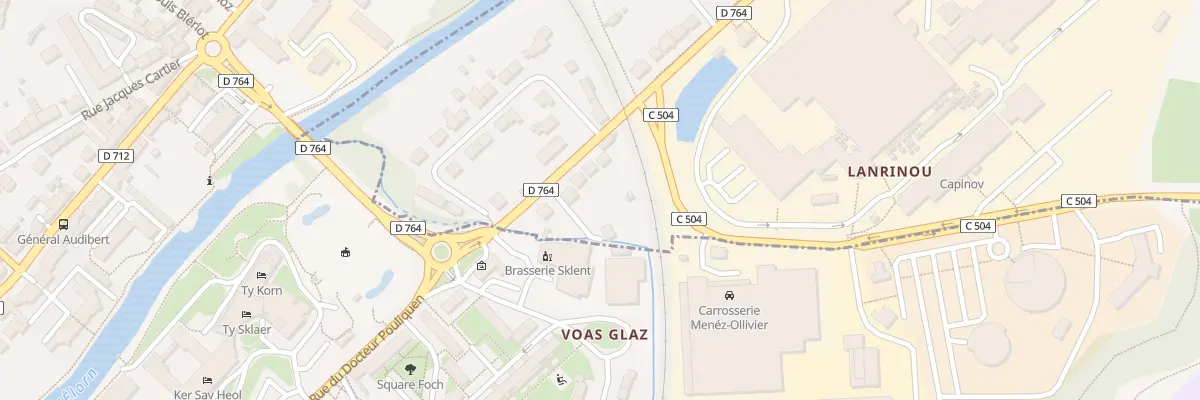 Plan du 8 Rue du Voas Glaz à Pencran