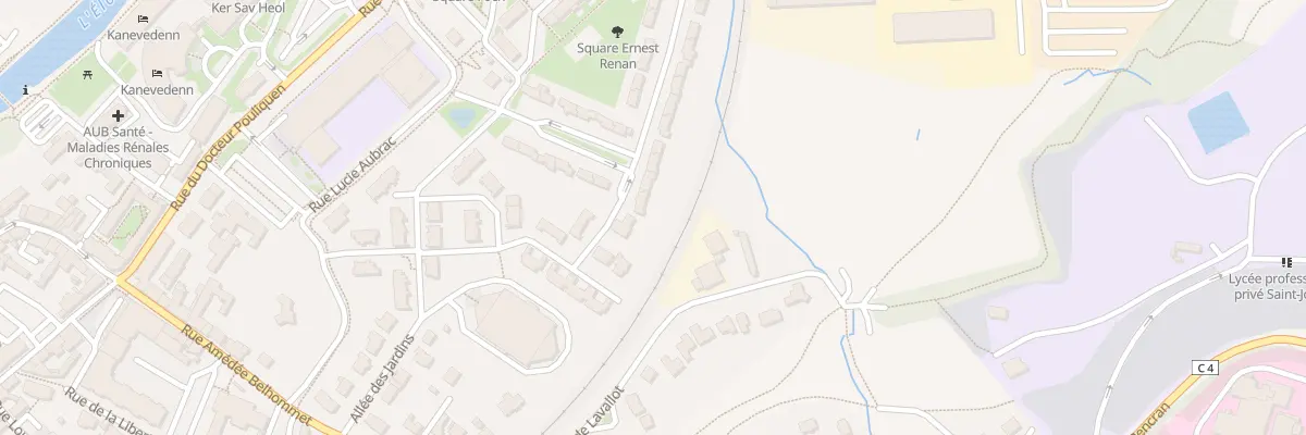 Plan du 23 Rue Marcelin Berthelot à Landerneau