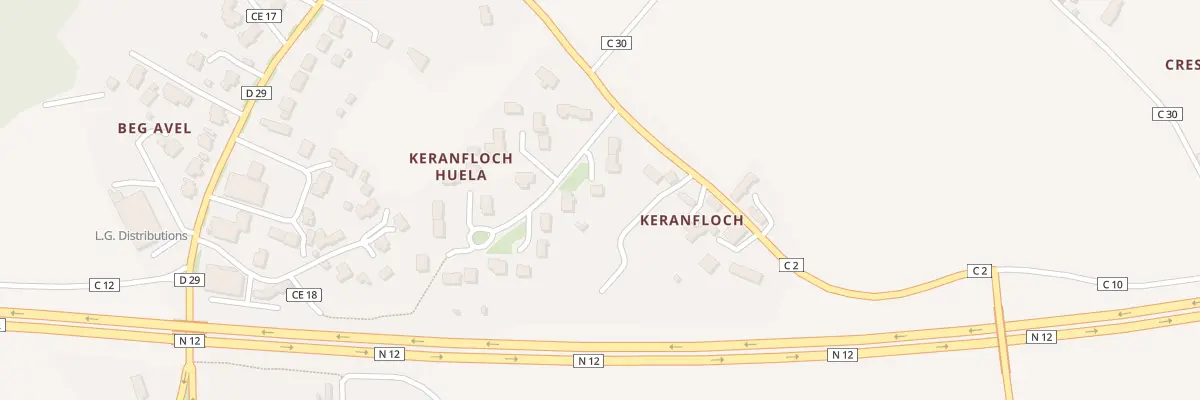 Plan du 3 Lot de Keranfloch à Plouédern