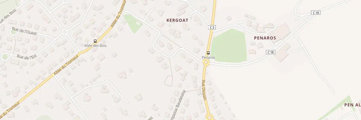 Plan du 18 Res de Kergoat à Plouédern