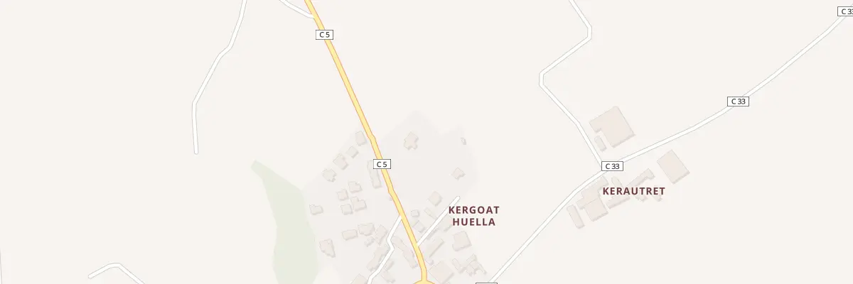 Plan du 1 Kergoat Huella à Plouédern
