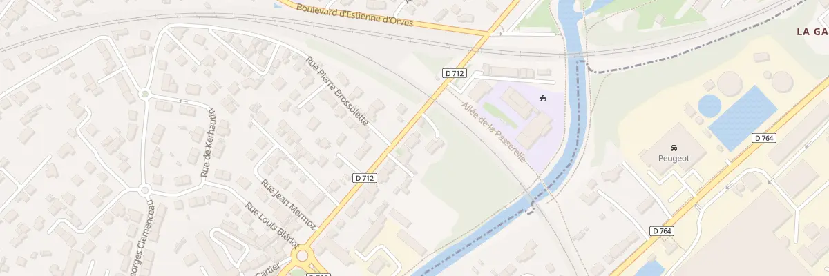 Plan du 86 Rue de la Tour d’Auvergne à Landerneau