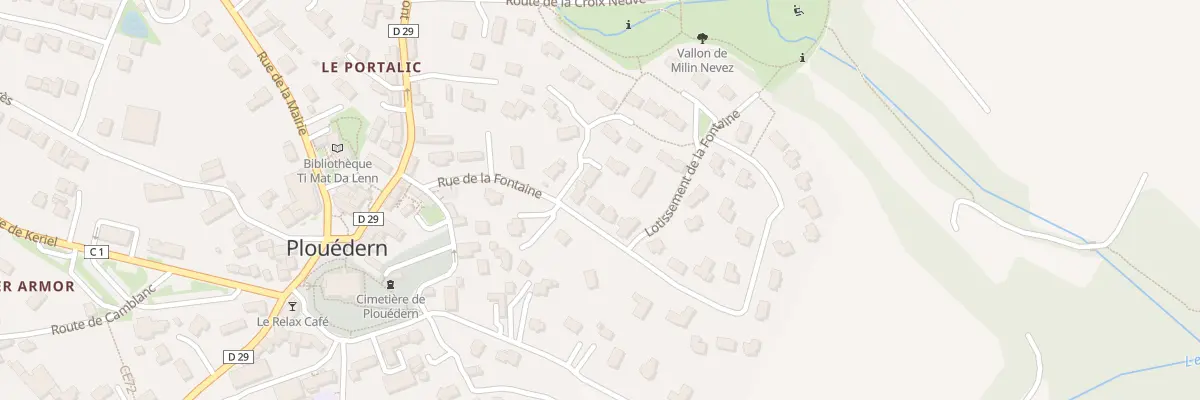 Plan du 124 Rue de la Fontaine à Plouédern