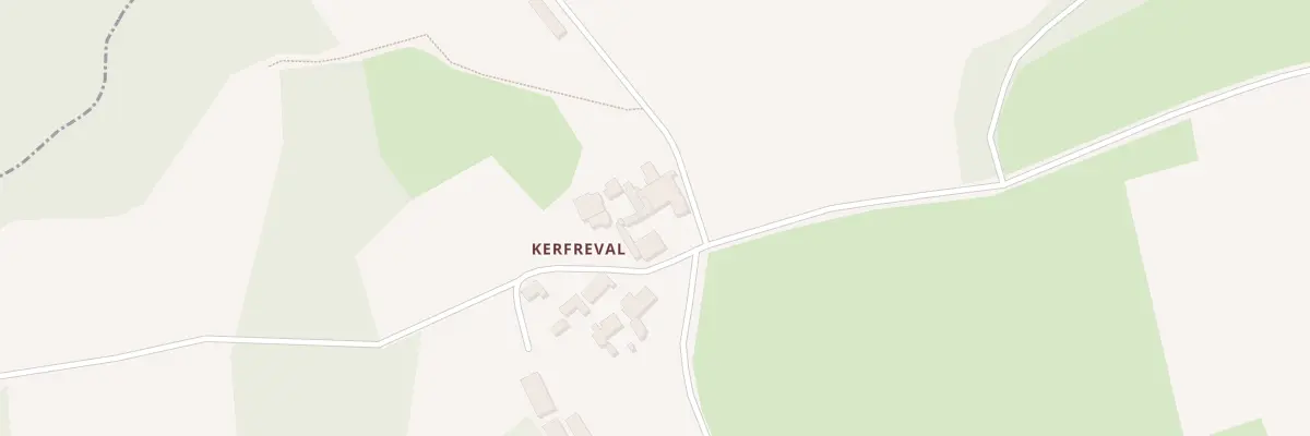 Plan du 64 Kerfreval à Trégarvan