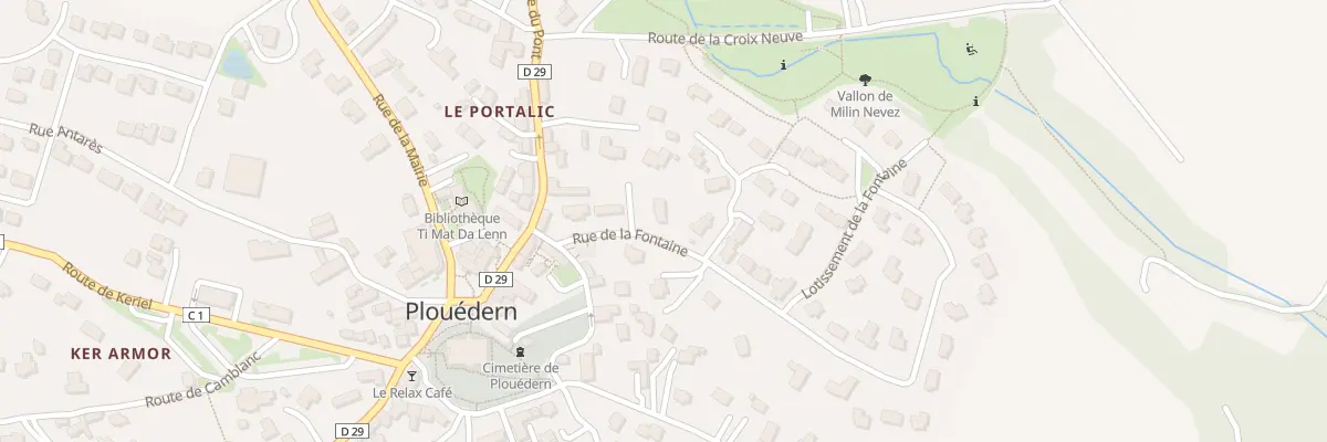 Plan du 44 Rue de la Fontaine à Plouédern