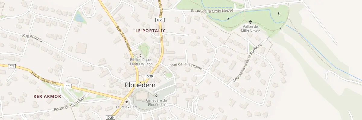 Plan du 38 Rue de la Fontaine à Plouédern