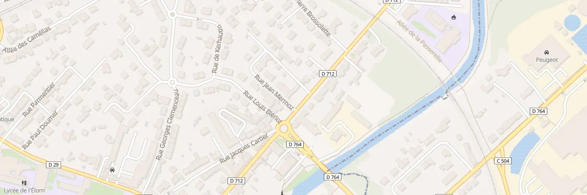 Plan du 77 Rue de la Tour d’Auvergne à Landerneau