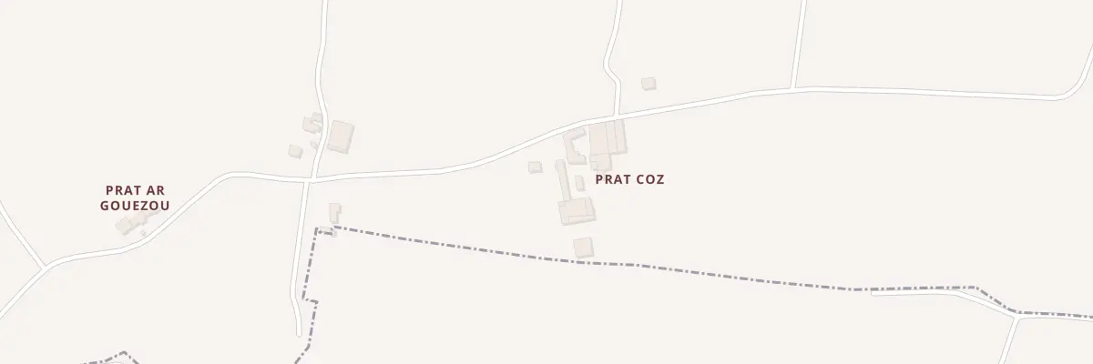 Plan du 2 Prat Coz à Tréflez
