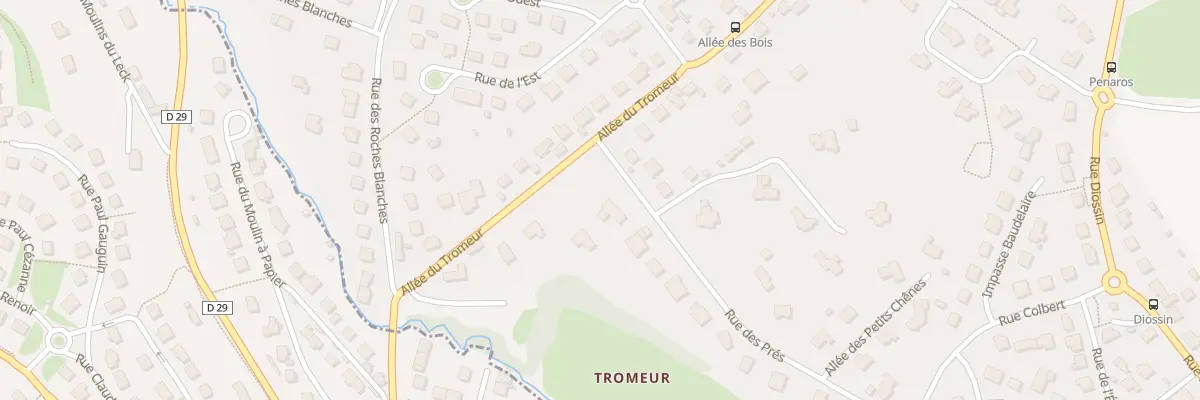 Plan du 8 All du Tromeur à Plouédern