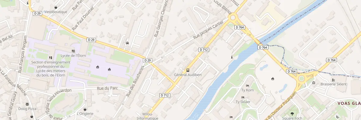 Plan du 51 Rue de la Tour d’Auvergne à Landerneau