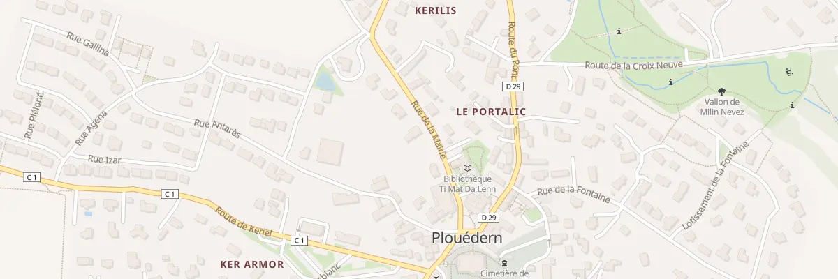 Plan du 134 Rue de la Mairie à Plouédern