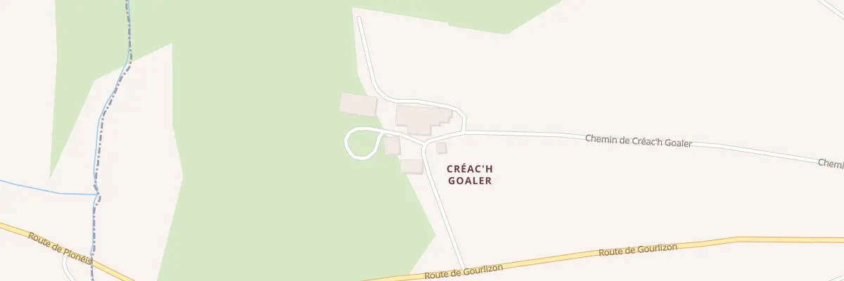 Plan du 1 Che de Creach Goaler à Plonéis