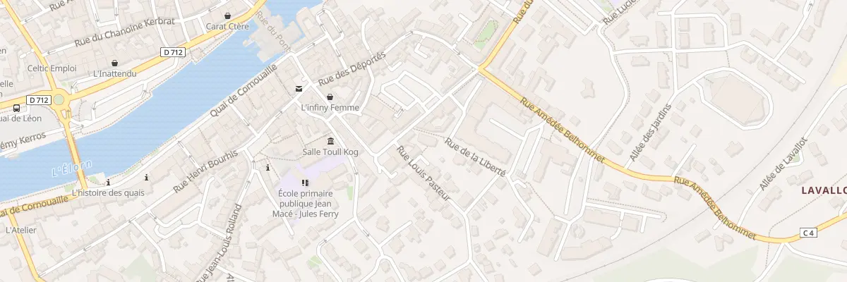 Plan du 28 Rue de la Libération à Landerneau