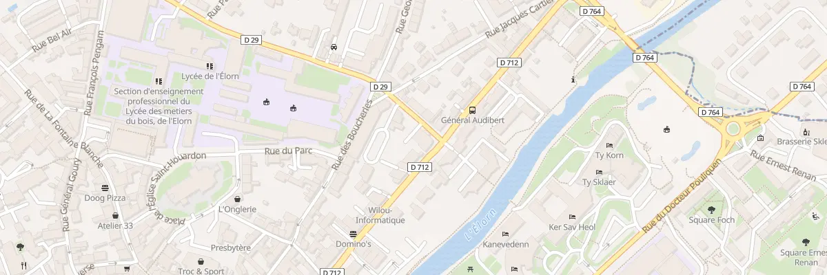 Plan du 41 Rue de la Tour d’Auvergne à Landerneau