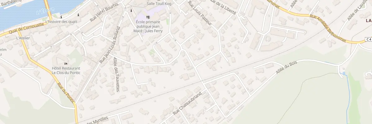 Plan du 22 Rue André Millour à Landerneau