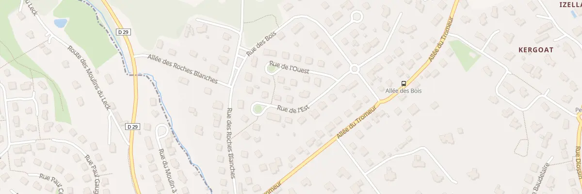 Plan du 6 Rue de l’Est à Plouédern