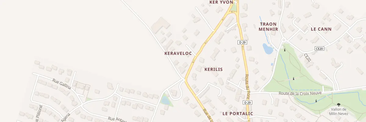 Plan du 4 Kéravéloc à Plouédern
