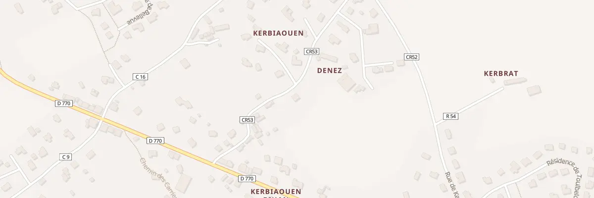 Plan du 9 Rte de Denes à Hôpital-Camfrout