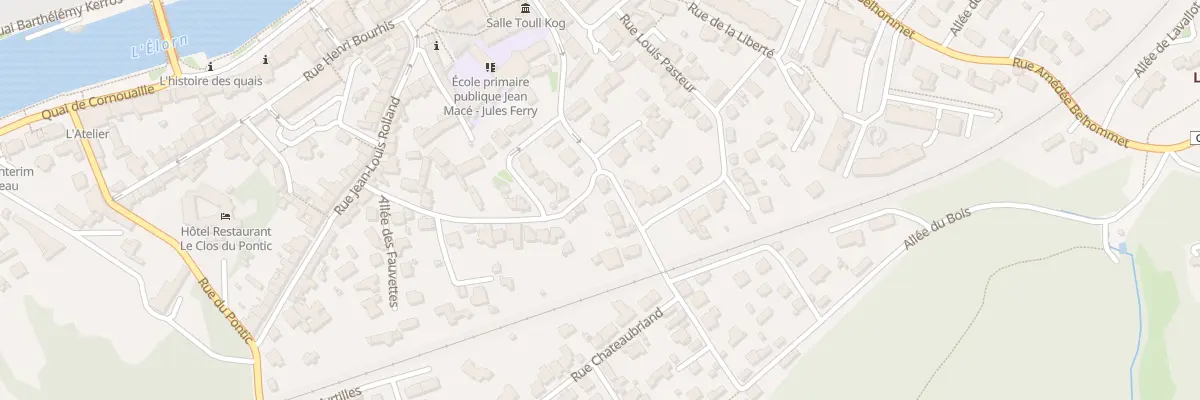 Plan du 20 Rue André Millour à Landerneau
