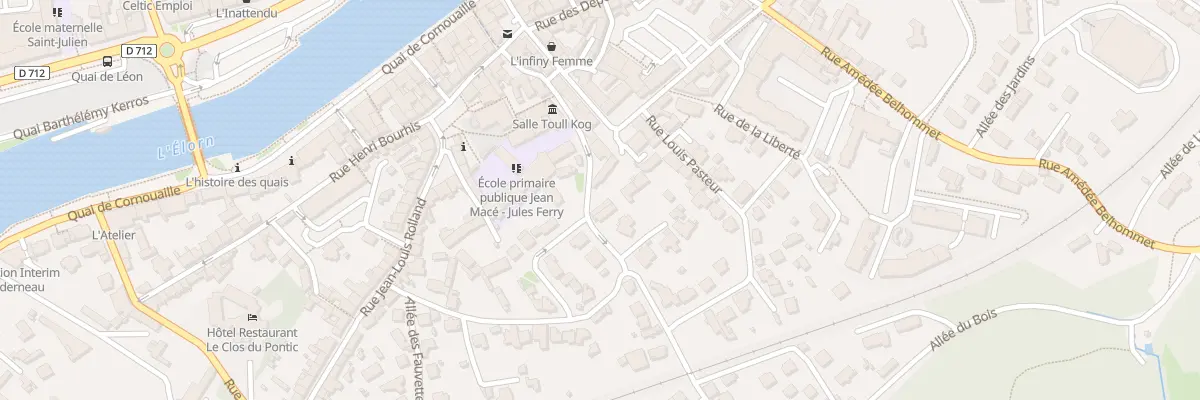 Plan du 5 Rue André Millour à Landerneau