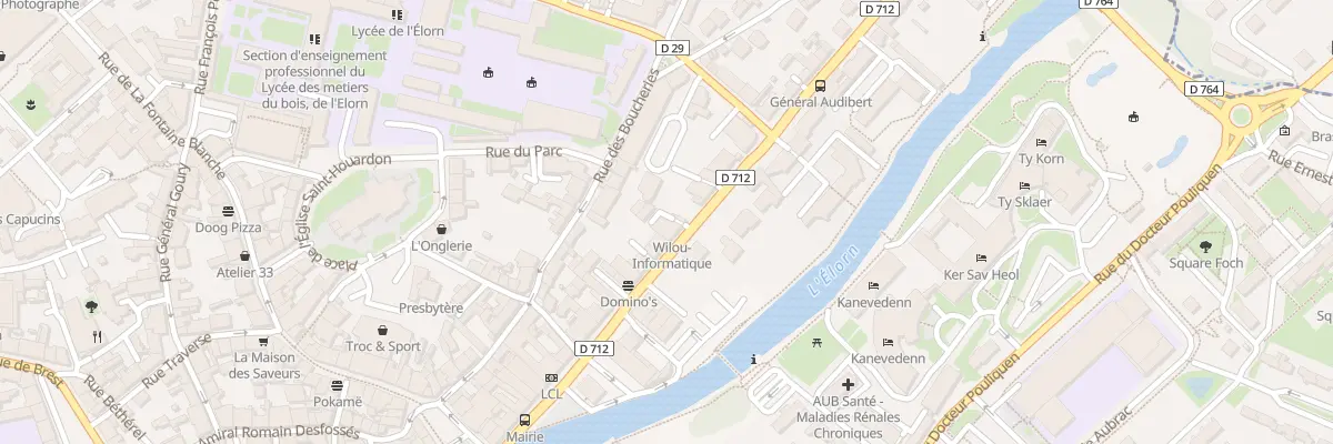 Plan du 31 Rue de la Tour d’Auvergne à Landerneau