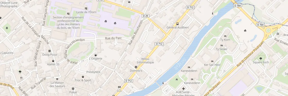 Plan du 35 Rue de la Tour d’Auvergne à Landerneau