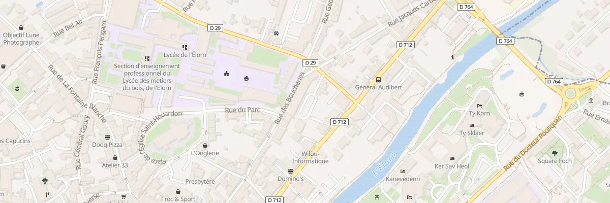 Plan du 34 Rue des Boucheries à Landerneau