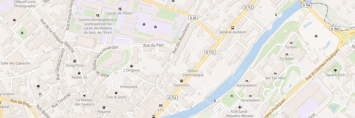 Plan du 26 Rue des Boucheries à Landerneau