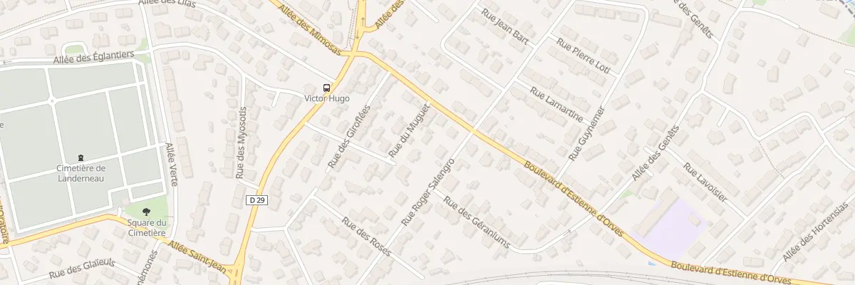Plan du 31 Rue Roger Salengro à Landerneau
