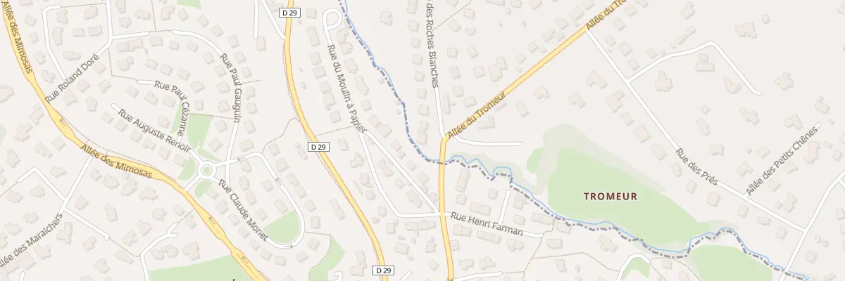 Plan du 1 Rue des Roches Blanches à Plouédern