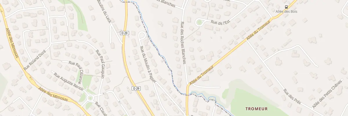 Plan du 9 Rue des Roches Blanches à Plouédern